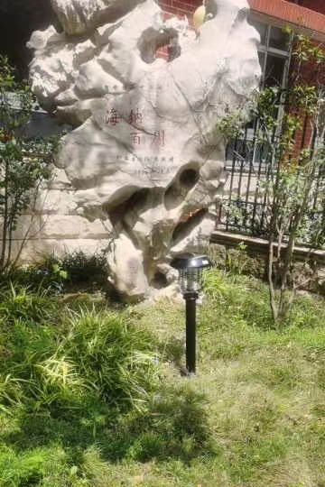 天一中學(xué)草坪滅蚊燈，學(xué)校太陽(yáng)能滅蚊燈